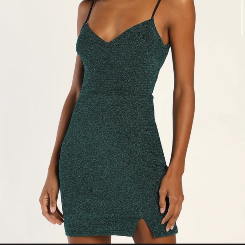 NWT Lulus teal mini dress